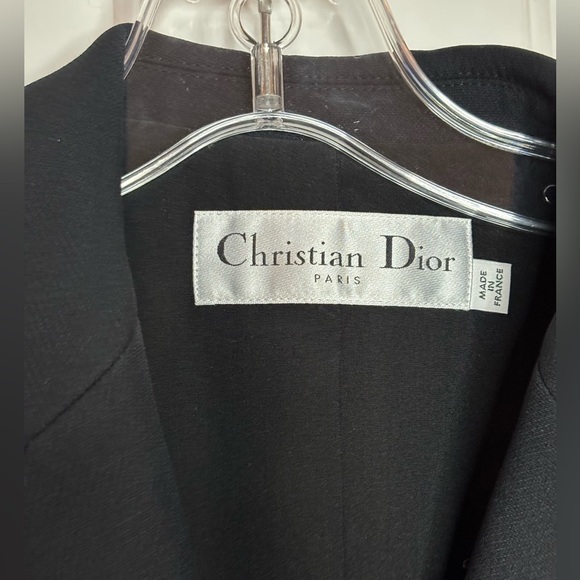 EUC Dior Women's 30 Montaigne Bar Black Blazer size US 10 - Picture 3 of 9